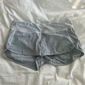 lululemon sped up shorts size 6 color white